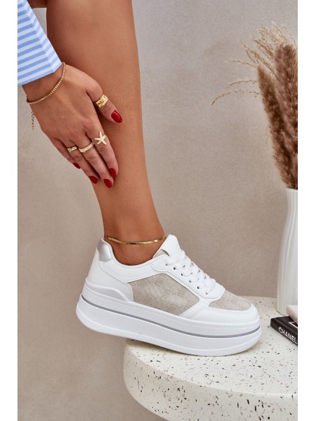Women's Patterned Sneakers White Fenarra