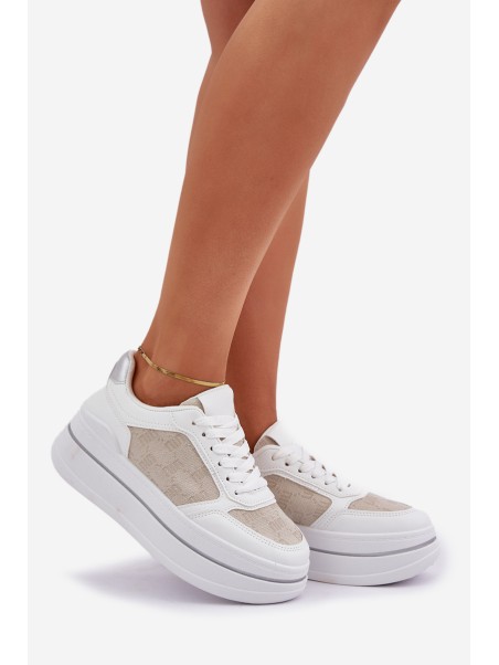 Women's Patterned Sneakers White Fenarra