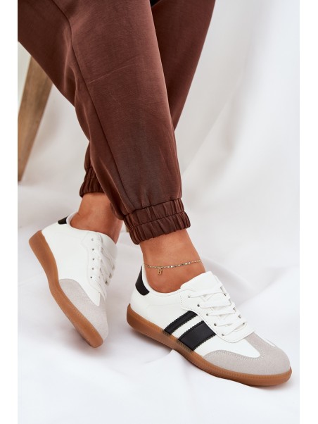 Low Women's Sneakers Made Of Eco Leather White Nonalorin