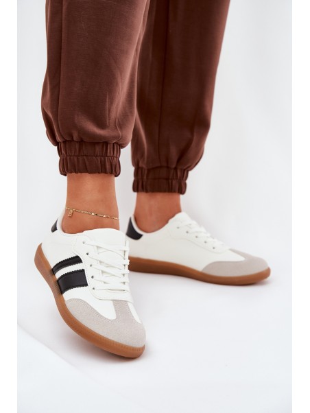 Low Women's Sneakers Made Of Eco Leather White Nonalorin
