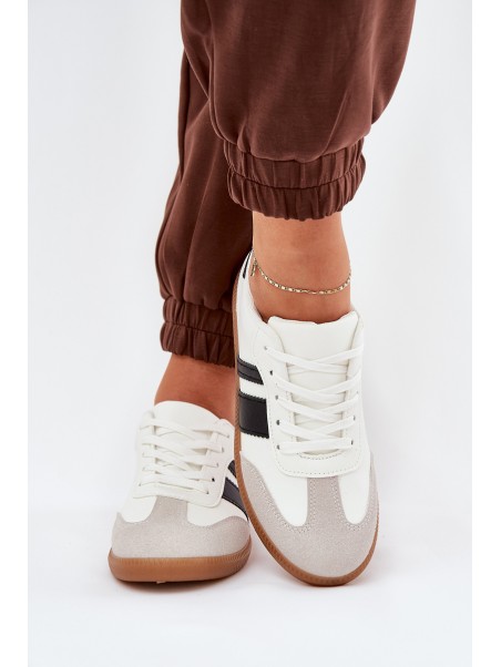 Low Women's Sneakers Made Of Eco Leather White Nonalorin