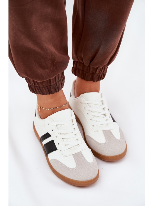 Low Women's Sneakers Made Of Eco Leather White Nonalorin
