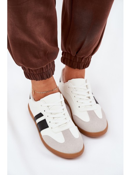 Low Women's Sneakers Made Of Eco Leather White Nonalorin