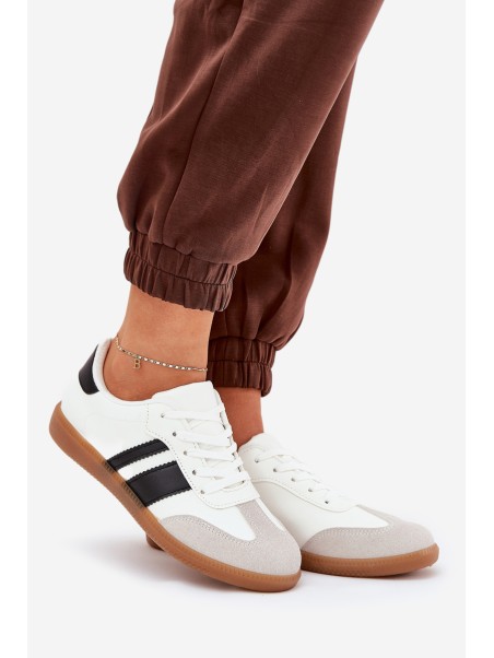 Low Women's Sneakers Made Of Eco Leather White Nonalorin
