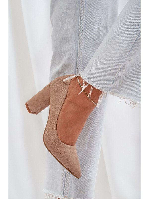 Moteriški aukštakulniai „On A Block Eco Suede“ tamsiai smėlio spalvos „Florena“
