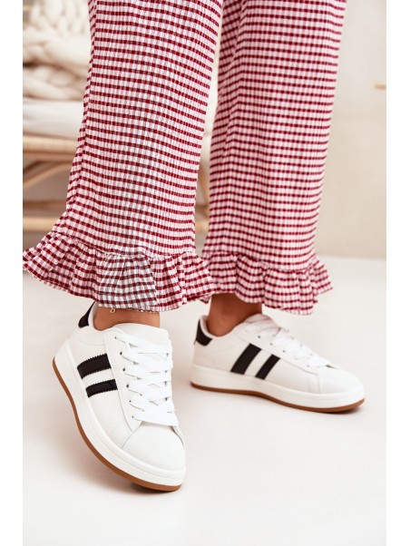 Women's Sports Sneakers Made Of Eco Leather White Ravina