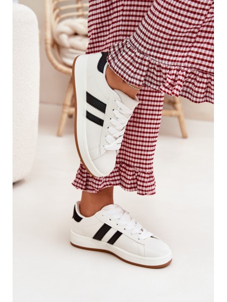 Women's Sports Sneakers Made Of Eco Leather White Ravina