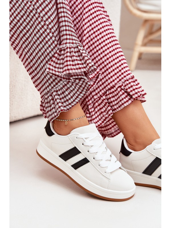 Women's Sports Sneakers Made Of Eco Leather White Ravina