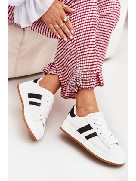 Women's Sports Sneakers Made Of Eco Leather White Ravina