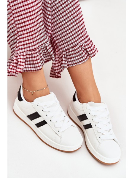 Women's Sports Sneakers Made Of Eco Leather White Ravina