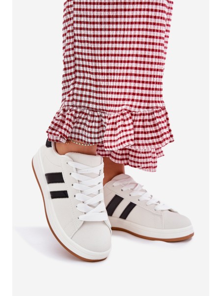 Women's Sports Sneakers Made Of Eco Leather White Ravina