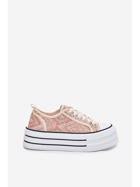 Low Women's Sneakers On Platform Pink Melina