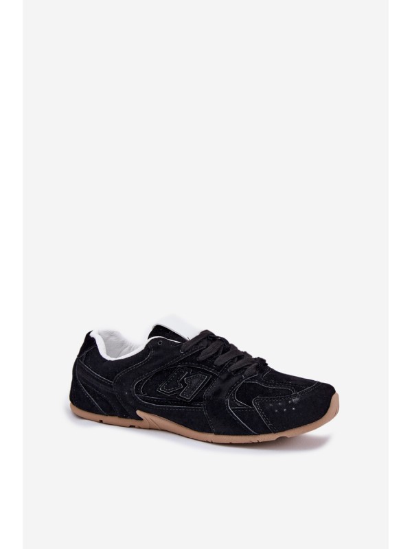 Women's Sports Shoes Made Of Eco Suede Black Dorella