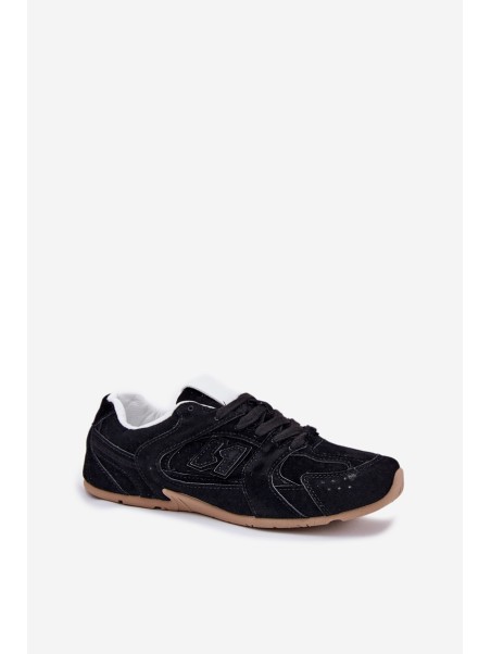 Women's Sports Shoes Made Of Eco Suede Black Dorella