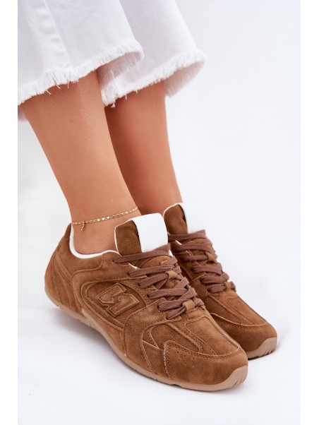Women's Sports Shoes Made Of Eco Suede Camel Dorella