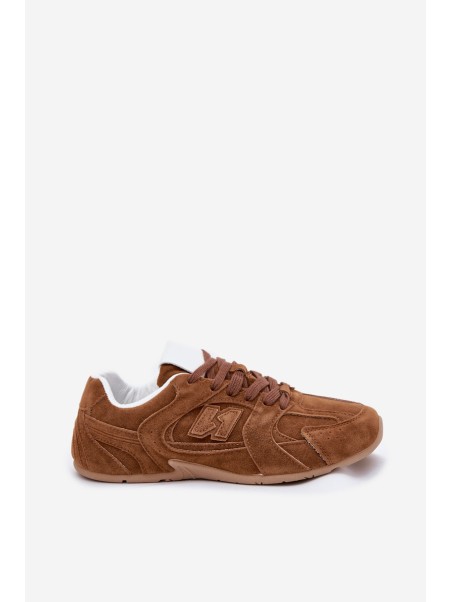 Women's Sports Shoes Made Of Eco Suede Camel Dorella