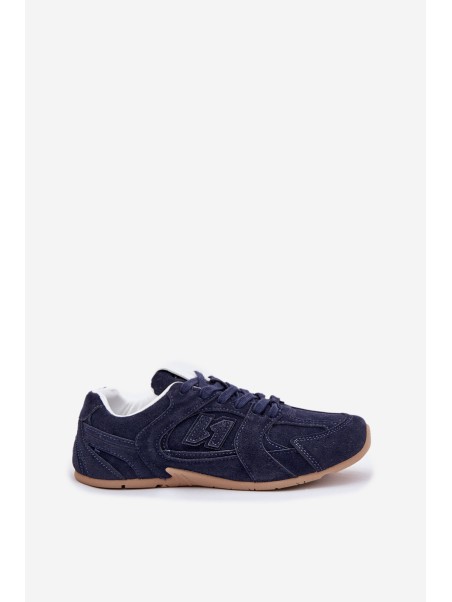 Women Sports Shoes Made Of Eco Suede Navy Dorella