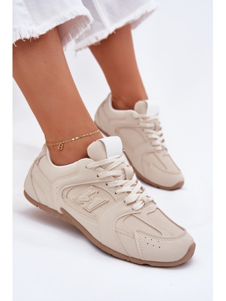 Women's Sports Shoes Made Of Eco Suede Beige Dorella