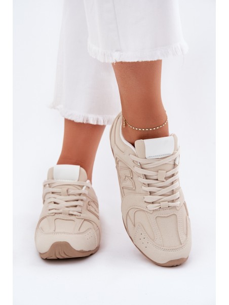 Women's Sports Shoes Made Of Eco Suede Beige Dorella