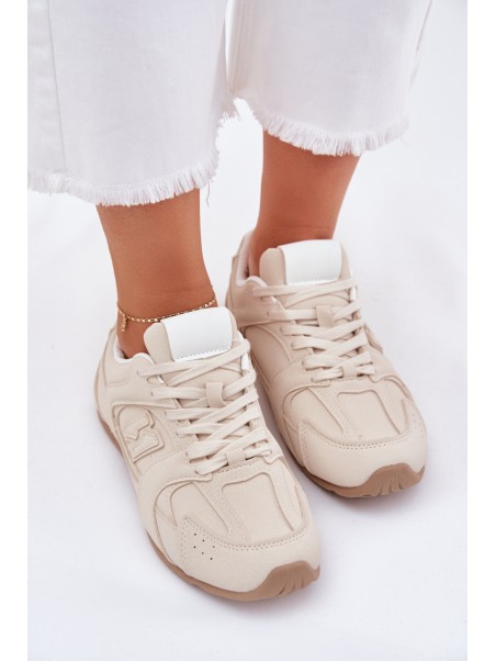 Women's Sports Shoes Made Of Eco Suede Beige Dorella
