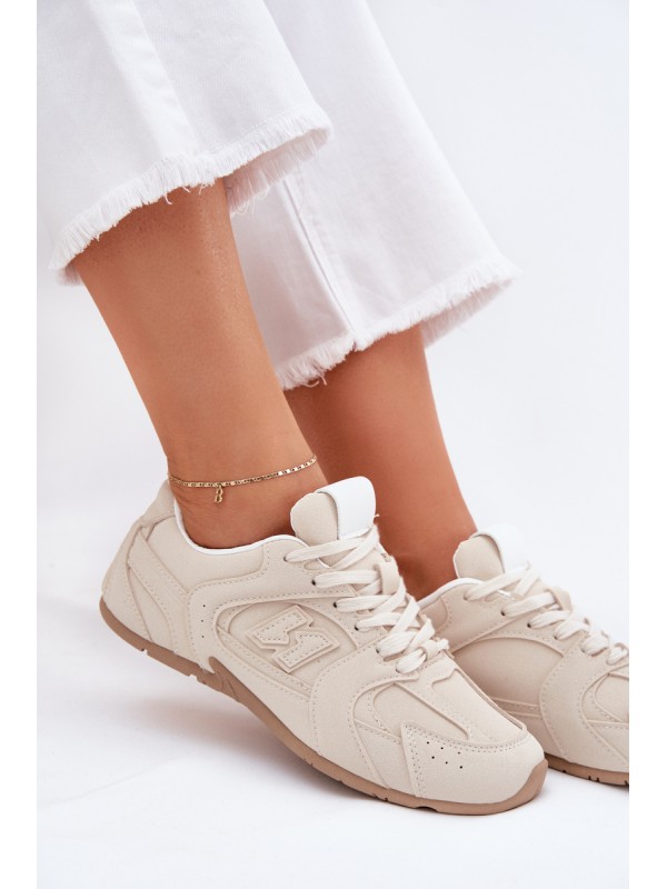 Women's Sports Shoes Made Of Eco Suede Beige Dorella