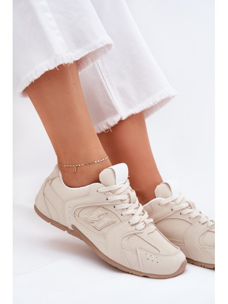 Women's Sports Shoes Made Of Eco Suede Beige Dorella