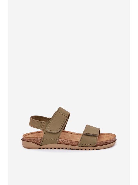 Leather Women's Sandals Inblu AA0001KU Green