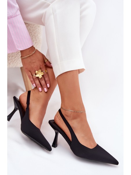 Ladies High Heels Sandals Black Lunira