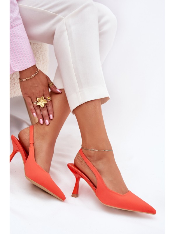 Women's Stiletto Sandals Orange Lunira