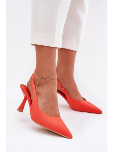 Women's Stiletto Sandals Orange Lunira