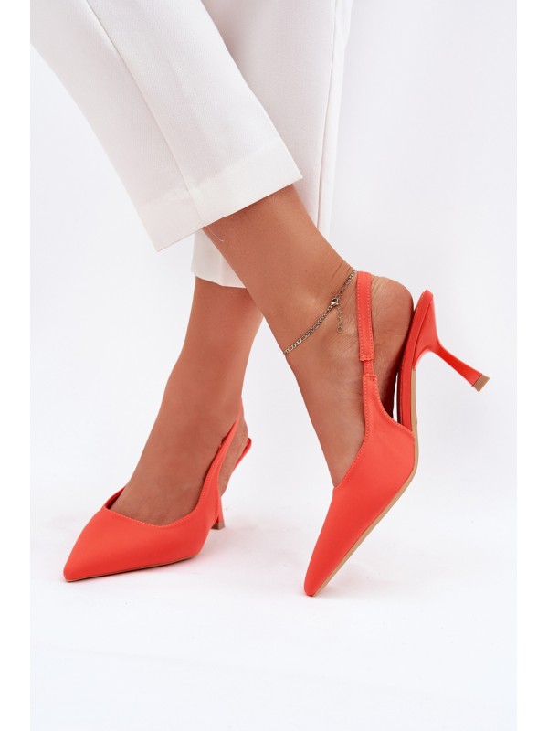 Women's Stiletto Sandals Orange Lunira
