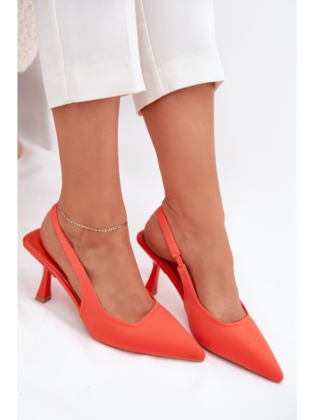 Women's Stiletto Sandals Orange Lunira
