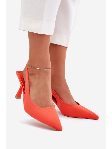 Women's Stiletto Sandals Orange Lunira