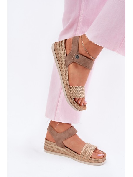 Women's Wedge Sandals Beige Inblu RV000014