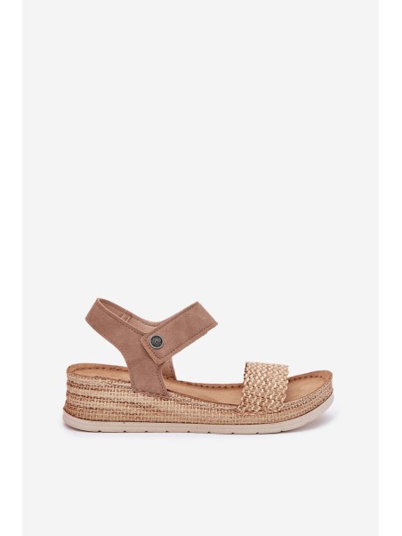 Women's Wedge Sandals Beige Inblu RV000014