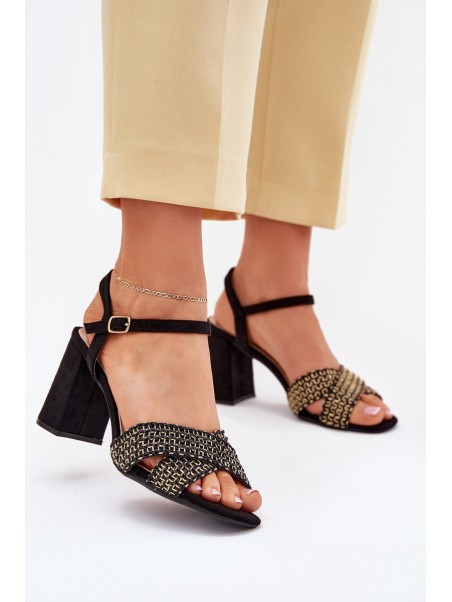 Women's Heeled Sandals Black Almera
