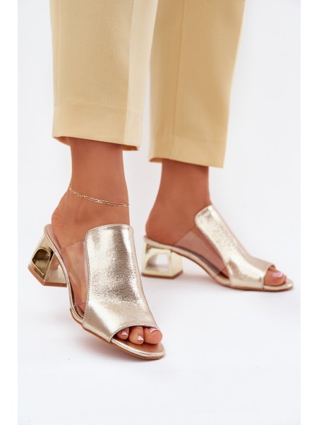 Women's Heeled Sandals Gold Tessira