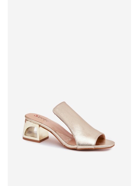 Women's Heeled Sandals Gold Tessira