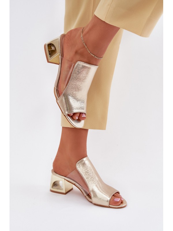 Women's Heeled Sandals Gold Tessira