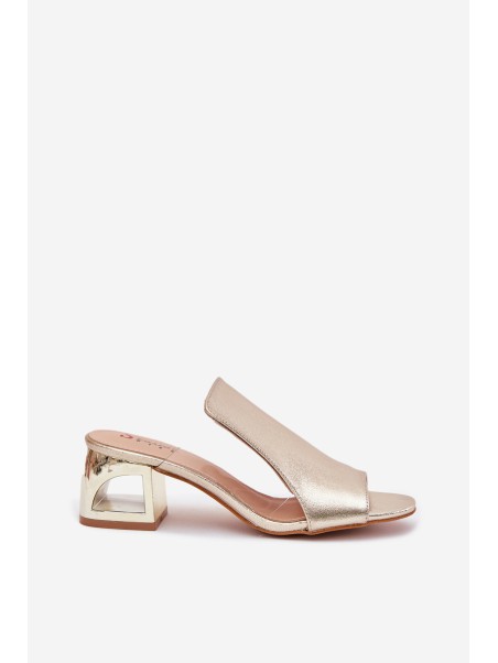 Women's Heeled Sandals Gold Tessira