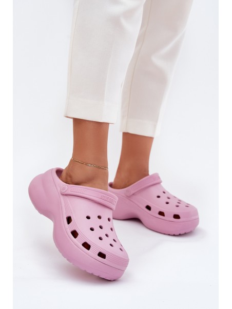 Women Foam Slippers On A Massive Sole Big Star RR274A120 Pink