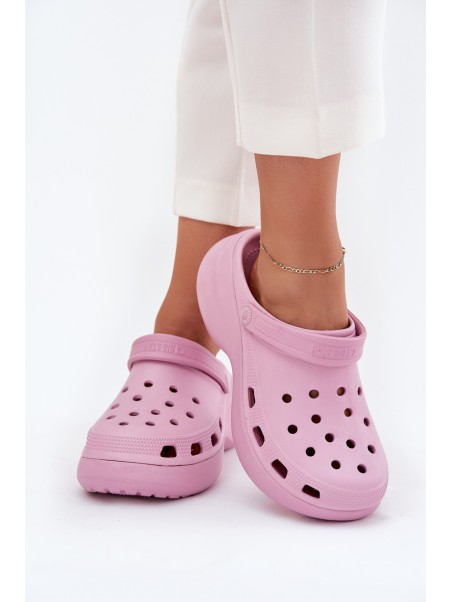 Women Foam Slippers On A Massive Sole Big Star RR274A120 Pink