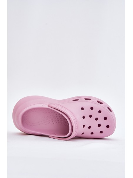 Women Foam Slippers On A Massive Sole Big Star RR274A120 Pink