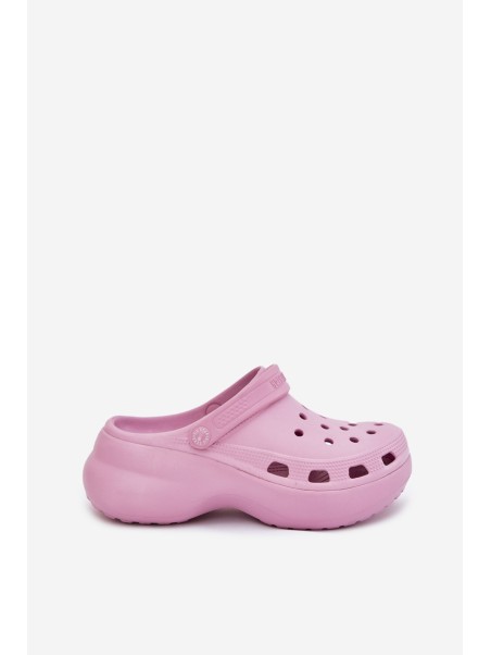 Women Foam Slippers On A Massive Sole Big Star RR274A120 Pink