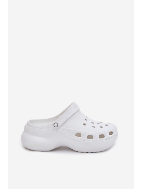 Women's Foam Slippers On Massive Sole Big Star RR274A119 White