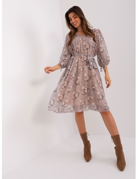 Sukienka-LK-SK-509388.88-ciemny bezowy