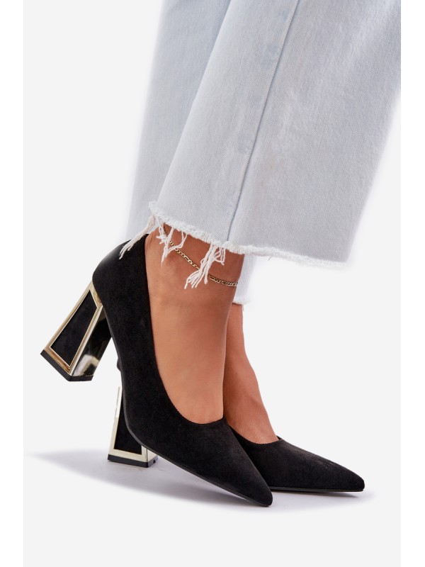 Elegant Stiletto Heels Black