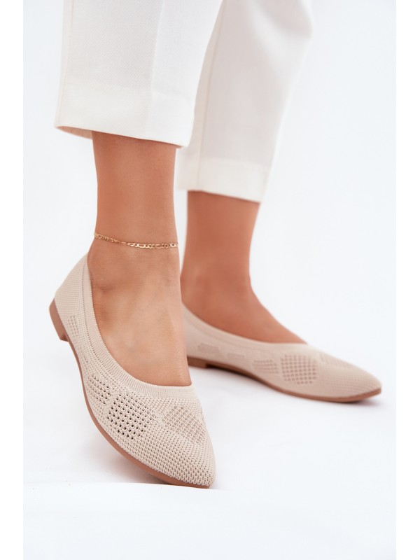 Fabric Women's Ballet Flats Beige Zelira