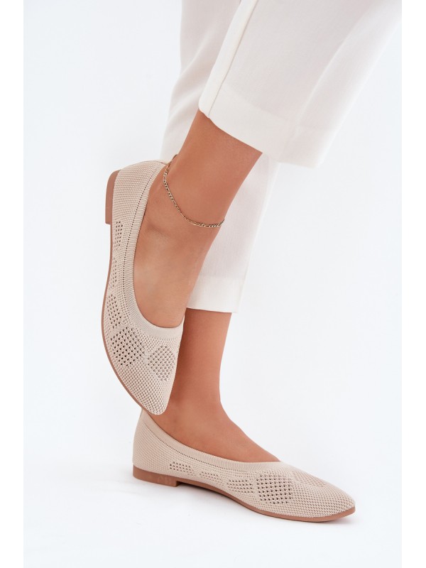 Fabric Women's Ballet Flats Beige Zelira