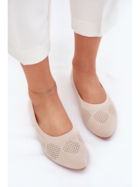 Fabric Women's Ballet Flats Beige Zelira